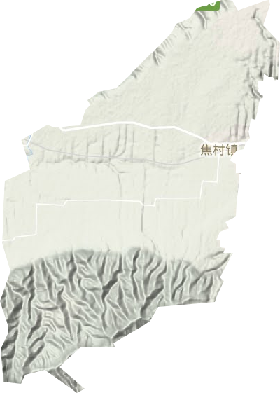 焦村镇地形地图