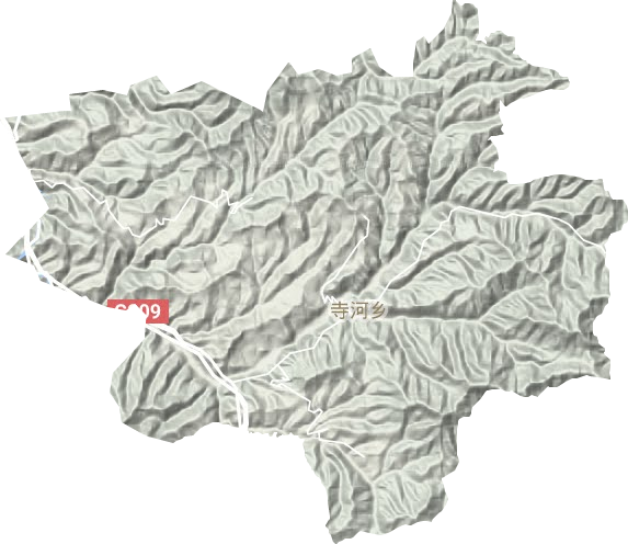 寺河乡地形地图