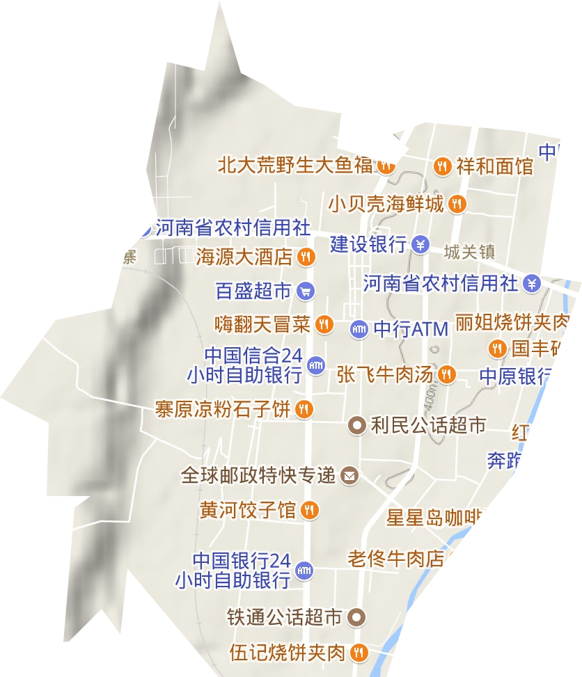 涧西区管委会地形地图