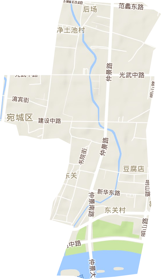 东关街道地形地图