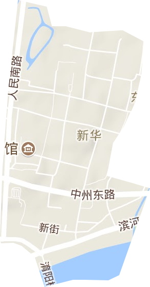 新华街道地形地图
