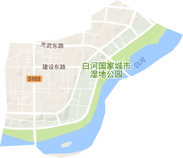 仲景街道地形地图