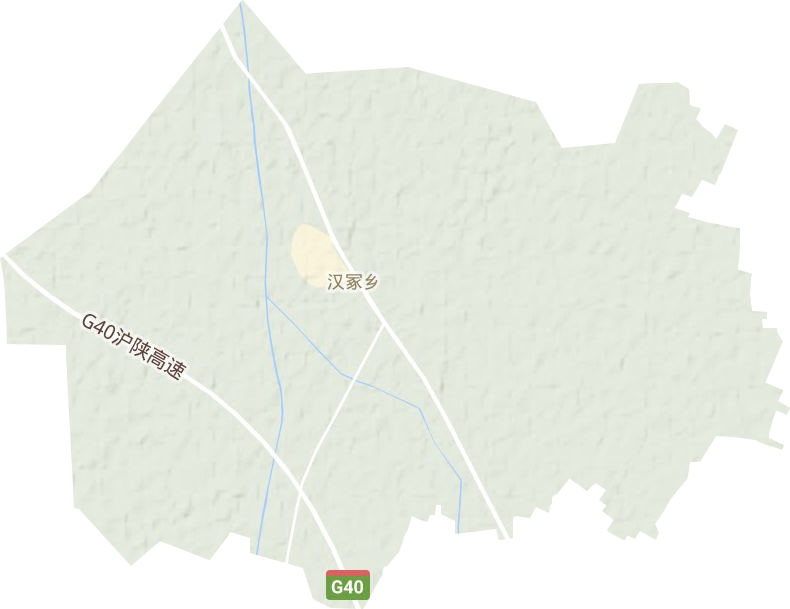 汉冢乡地形地图