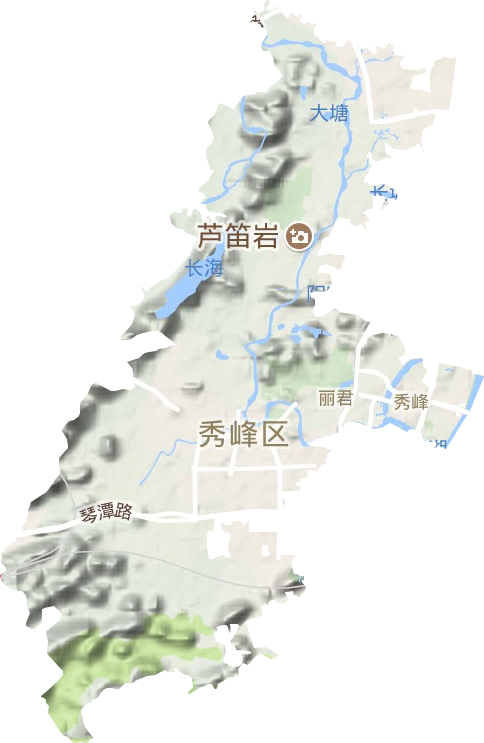秀峰区地形地图