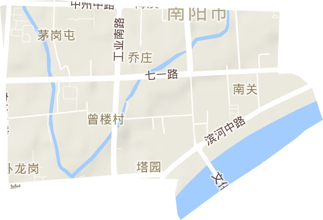 七一街道地形地图