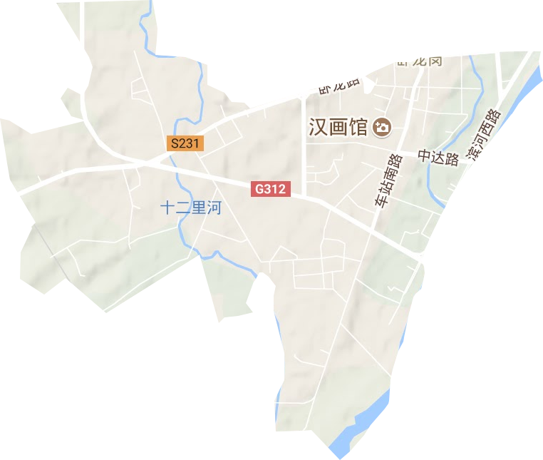 卧龙岗街道地形地图