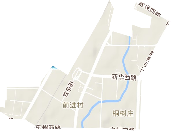 车站街道地形地图