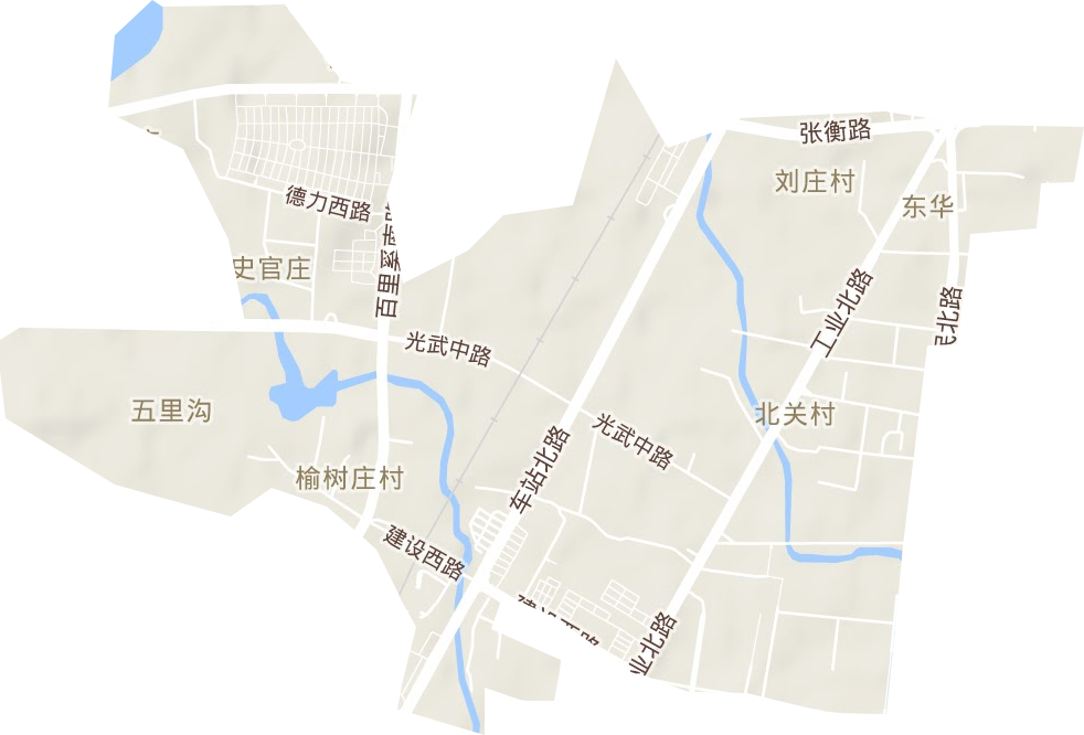 光武街道地形地图