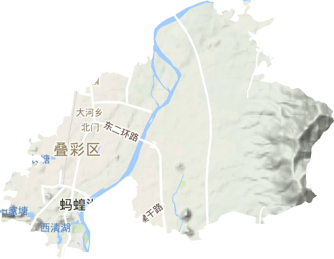 叠彩区地形地图
