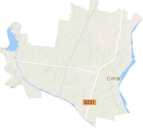 石桥镇地形地图