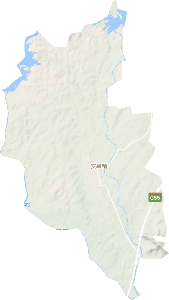 安皋镇地形地图