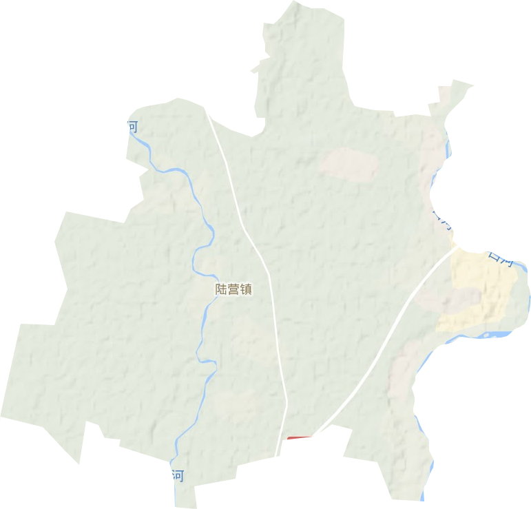 陆营镇地形地图