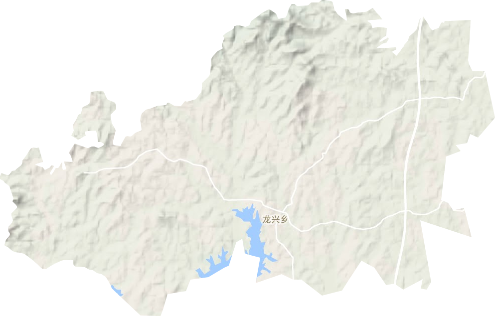 潦河坡镇地形地图