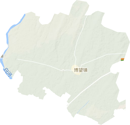 博望镇地形地图