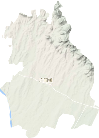 广阳镇地形地图