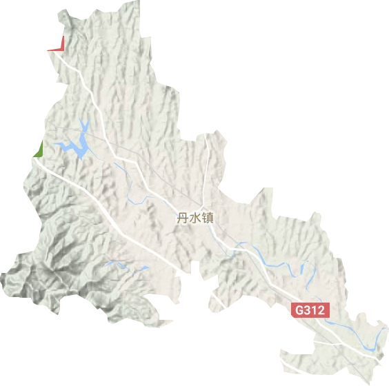 丹水镇地形地图