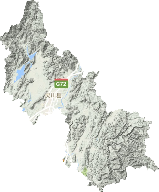 灵川县地形地图