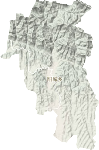 阳城镇地形地图