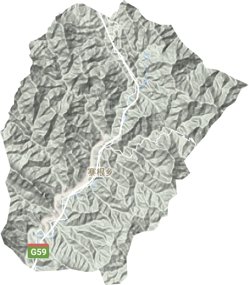 寨根乡地形地图