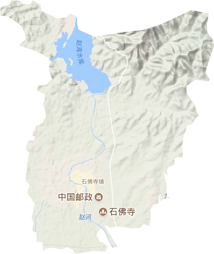 石佛寺镇地形地图