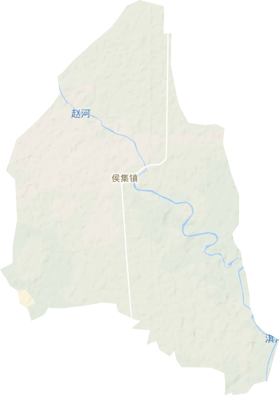 侯集镇地形地图