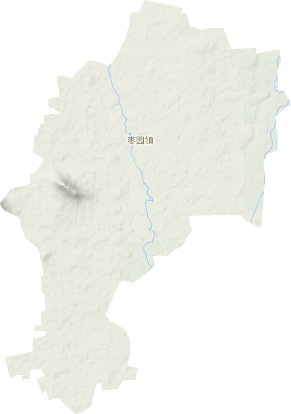 枣园镇地形地图