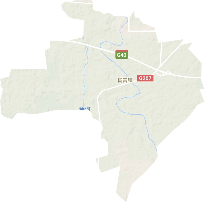 杨营镇地形地图