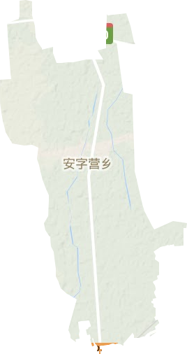 安字营镇地形地图