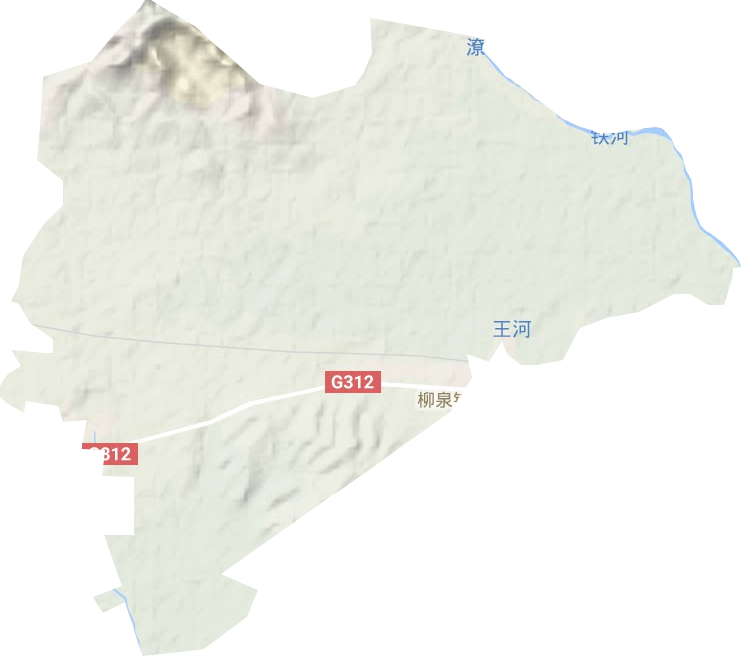 柳泉铺镇地形地图