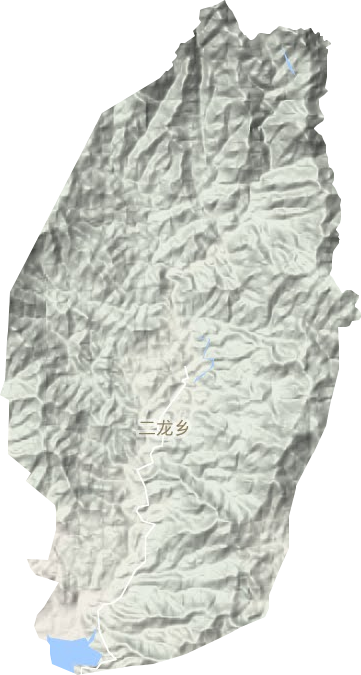 二龙乡地形地图