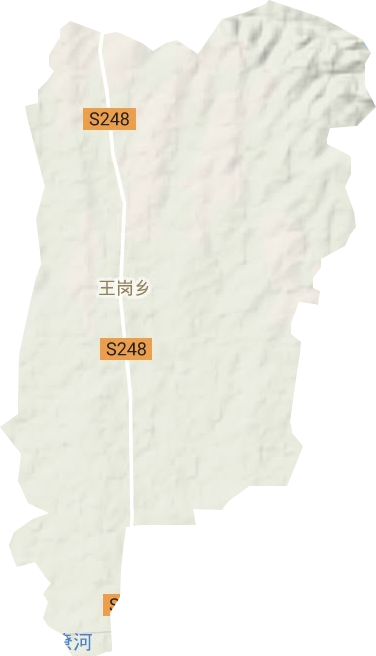 王岗乡地形地图