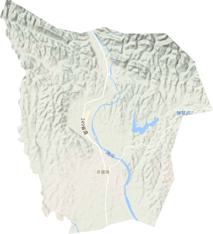 赤眉镇地形地图