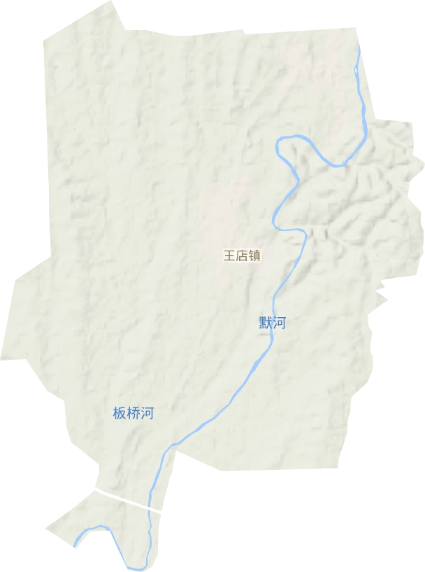 王店镇地形地图