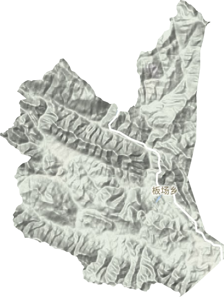 板场乡地形地图