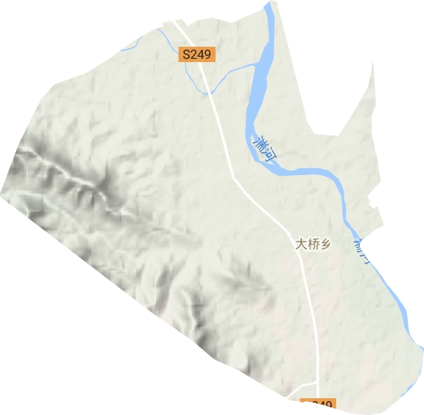 大桥乡地形地图