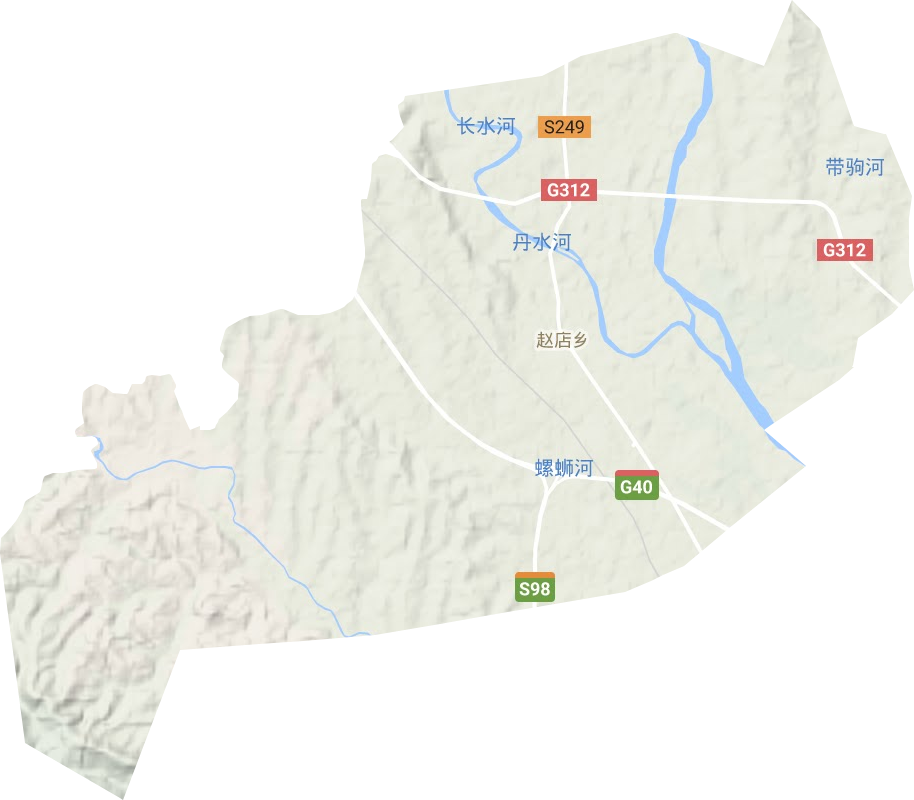 赵店乡地形地图