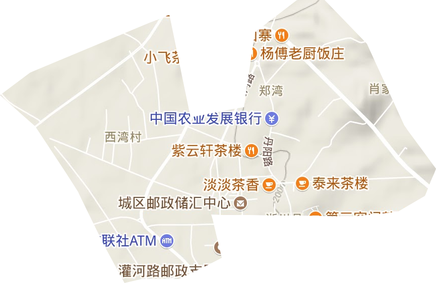 龙城街道地形地图