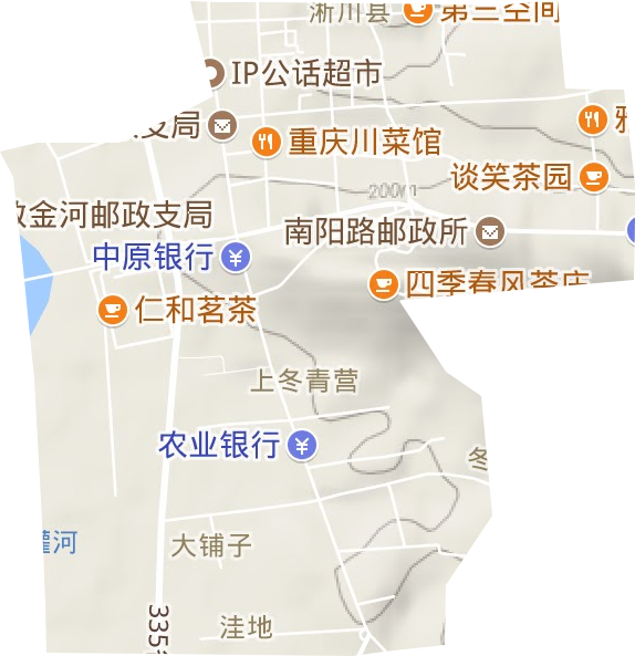 商圣街道地形地图