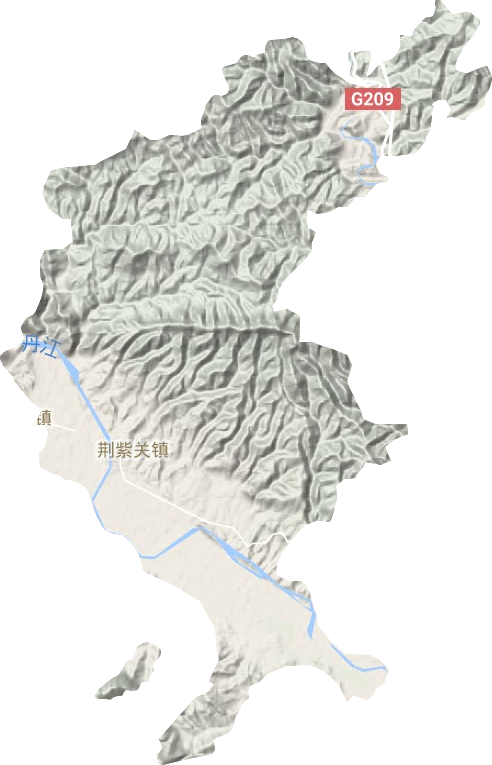 荆紫关镇地形地图