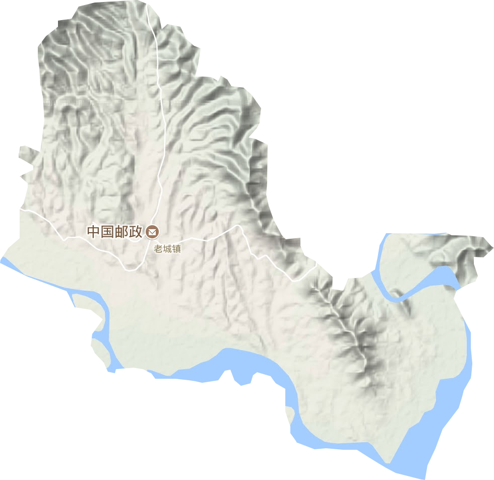 老城镇地形地图