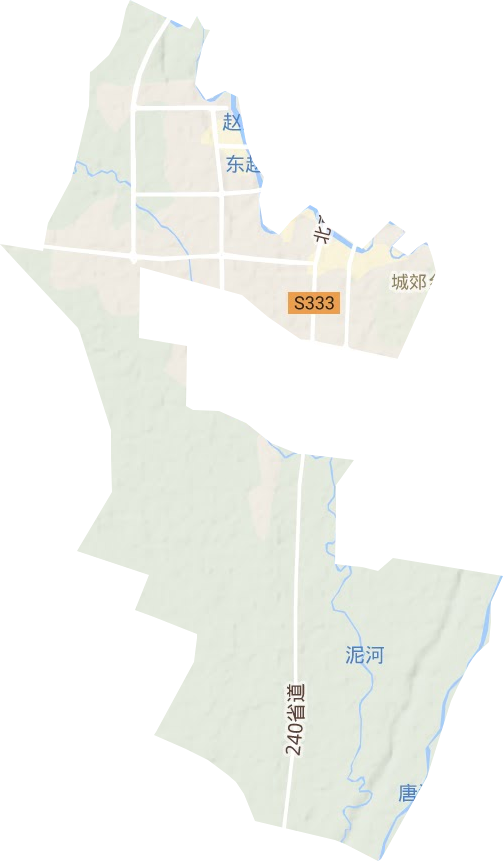 赵河街道地形地图