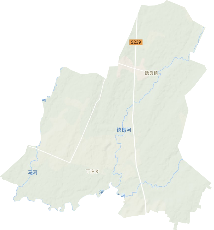 饶良镇地形地图