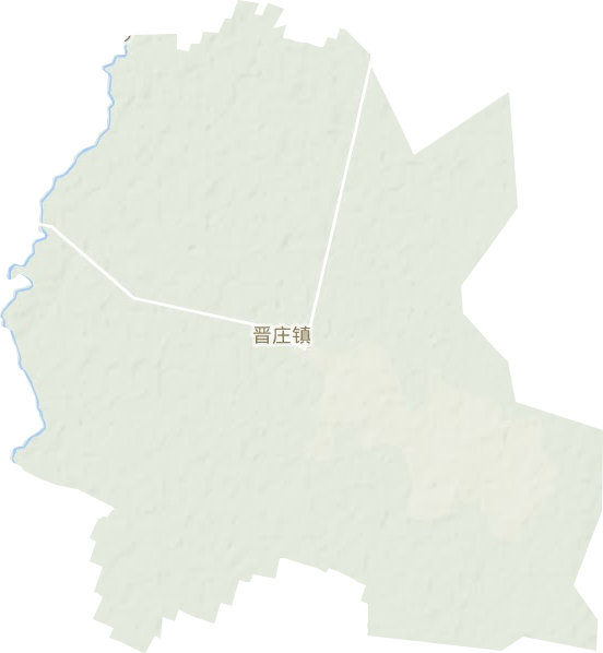 晋庄镇地形地图