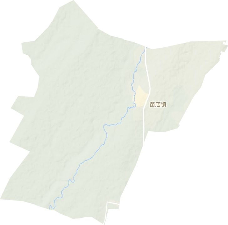 苗店镇地形地图
