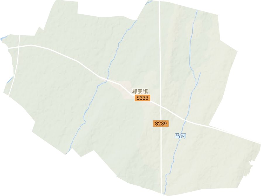 郝寨镇地形地图