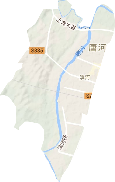 滨河街道地形地图