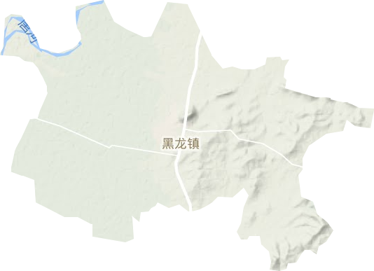 黑龙镇地形地图