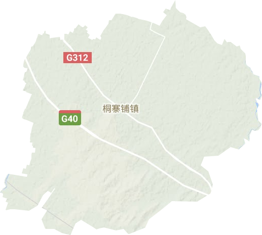 桐寨铺镇地形地图