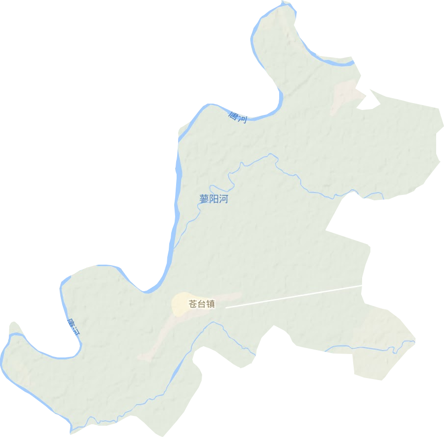 苍台镇地形地图