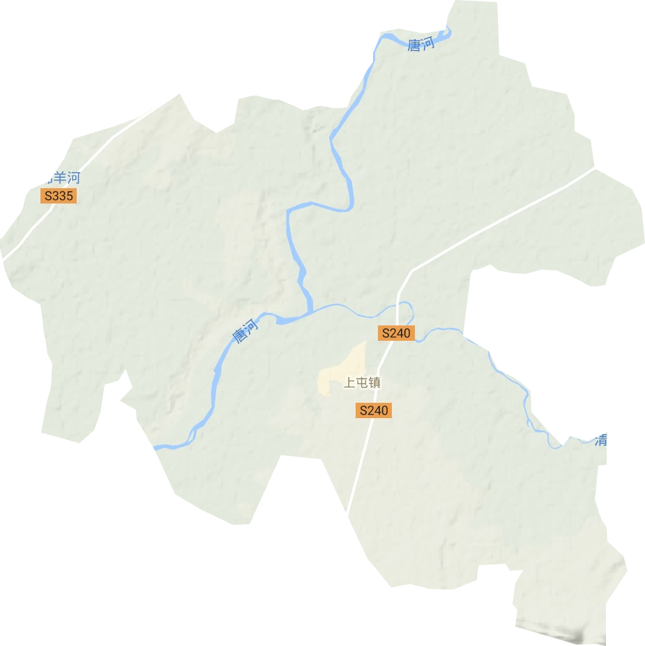 上屯镇地形地图